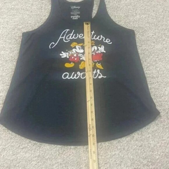 Women’s Disney Mickey Mouse Stripe Razorback Tank Top Sz Lg Mickey Attitude - Picture 6 of 6
